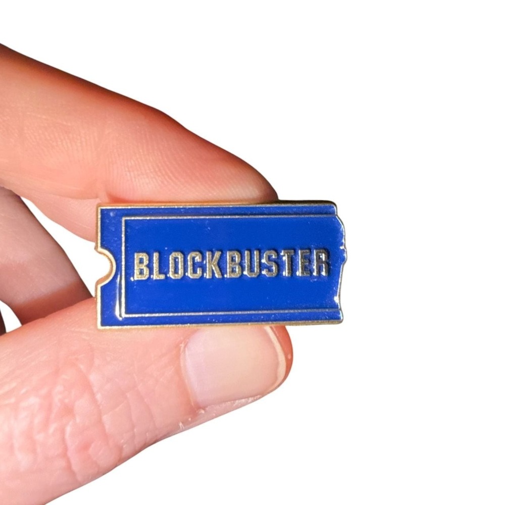 Blockbuster Video Retro Ticket Enamel Pin